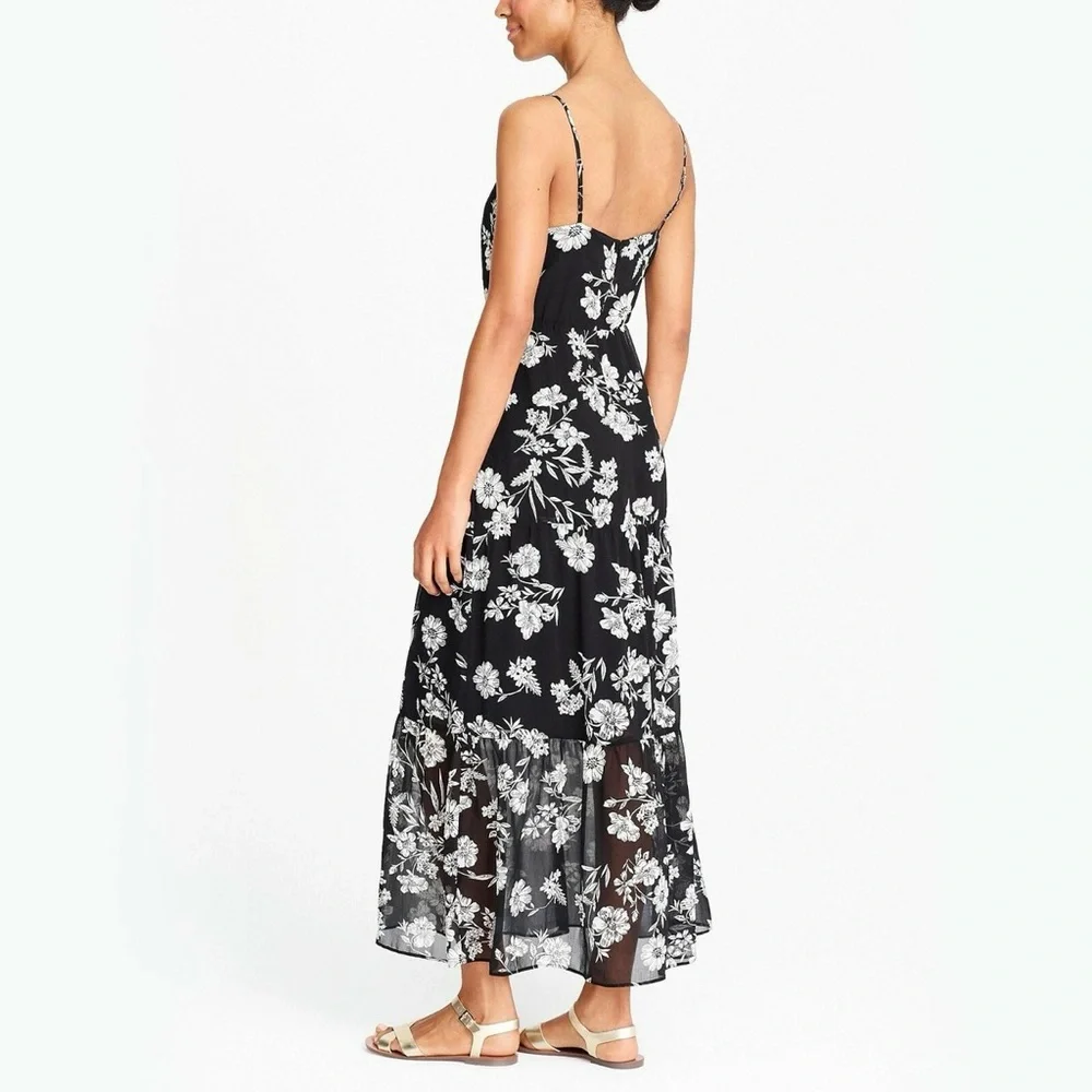NWT J Crew Mercantile tiered maxi dress 8 J4263 - Picture 2 of 6